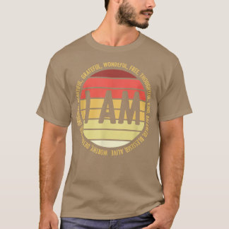 Retro Positive Affirmations Mental Health Awarenes T-Shirt