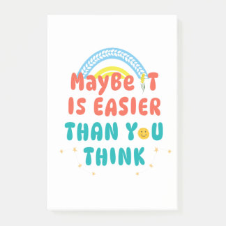 Retro Positive Quote Post-it Notes