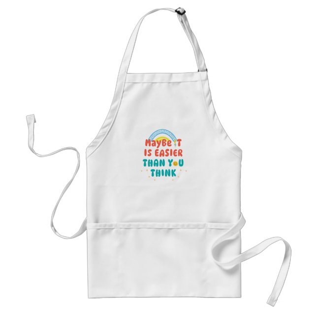 Retro Positive Quote  Standard Apron (Front)