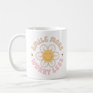 Retro Positive Quotes Funny Saying Good Vibes Coffee Mug