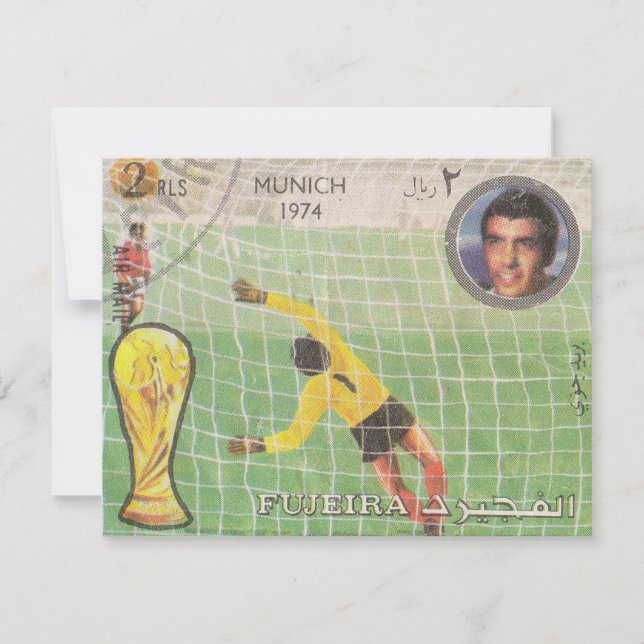 Retro postage stamp Munich Card (Front)