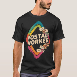 Retro Postal Worker Delivering Mail On The Daily T-Shirt