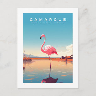 Retro Poster - Travel - Vintage - Camargue - Hive Holiday Postcard