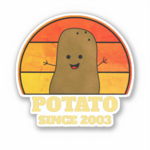 Retro Potato Birthday Year 