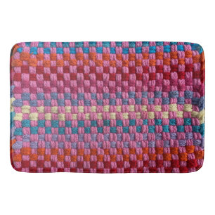 Retro Potholder Design Bath Mat