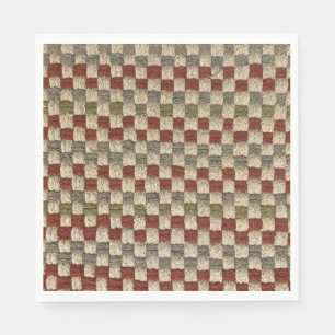 Retro Potholder Weave Pattern Napkin