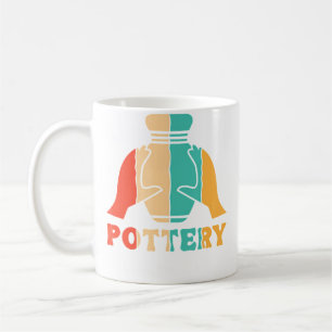 Retro Pottery Hobby Pottery Pro Wheel Lover Potter Coffee Mug
