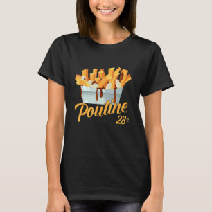 Retro Poutine Canada Montreal Foodies Food T-Shirt