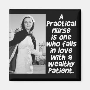 RETRO PRACTICAL  NURSE - HUMOR -  LPN MAGNET