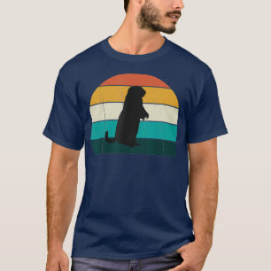 Retro Prairie Dog Sunset Cool Vintage ground T-Shirt
