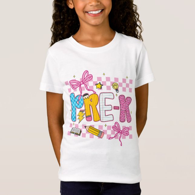 Retro PRE-K  Grade  T-Shirt (Front)