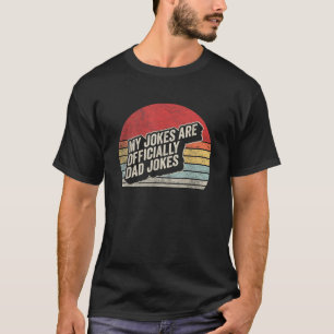 Retro Pregnancy Announcement Dad My Jokes Are Offi T-Shirt