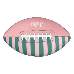 Retro Preppy Sportswear Stripes - Pink Green American Football