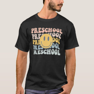 Retro Preschool Teacher Student  First Day Of Scho T-Shirt