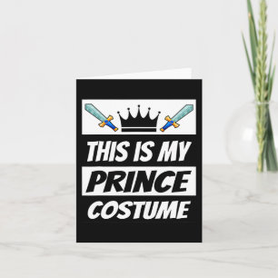 Retro Prince Costume Fun Halloween Costume Men Kid Card