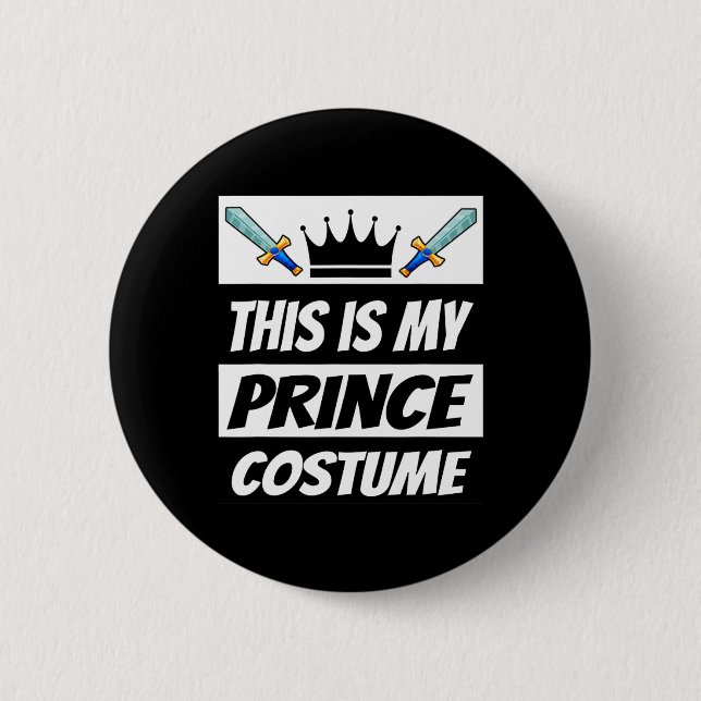 Retro Prince Costume Funny Halloween Costume Men K 6 Cm Round Badge (Front)