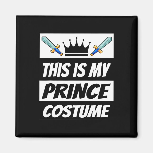 Retro Prince Costume Funny Halloween Costume Men K Magnet (Front)