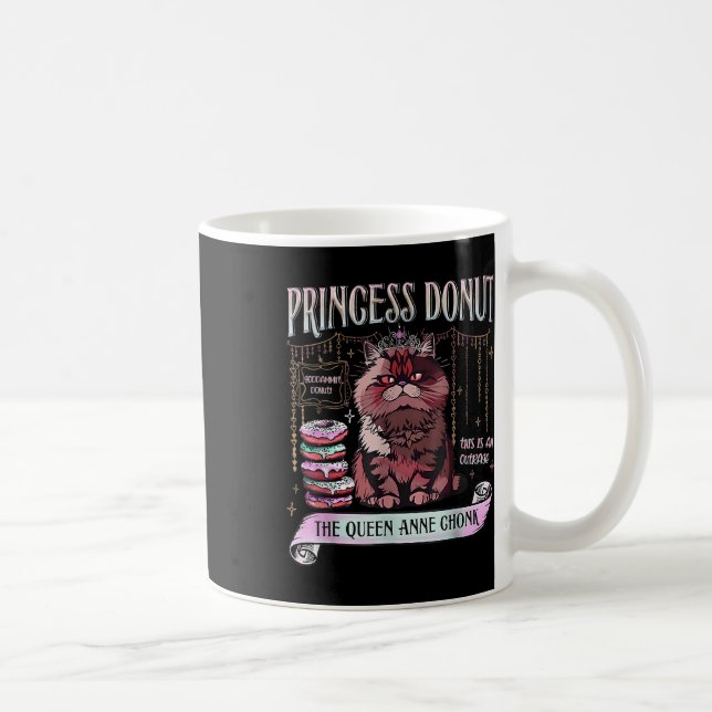 Retro Princess Doughnut Dungeon Crawler Carl Book  Coffee Mug (Right)