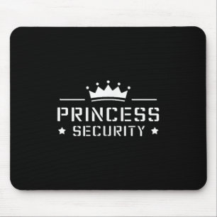 Retro Princess Security Boys Brother Birthday Dad Mouse Mat