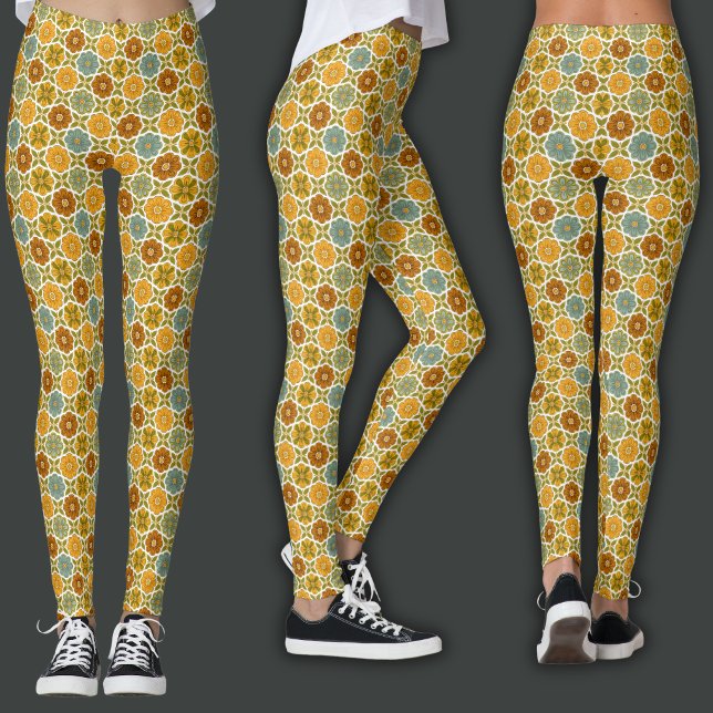 Retro Print | Retro Chic Leggings (Creator Uploaded)