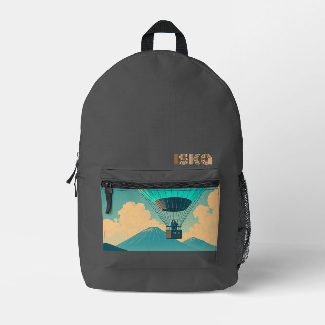 Retro Printed Backpack (Front)