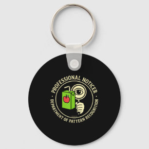 Retro Professional Noticer Department Of Pattern R Key Ring