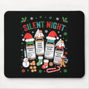 Retro Profol Silent Night Icu Nurses Funny Merry C Mouse Mat