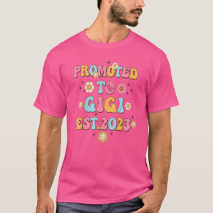 Retro Promoted to Gigi 2023 Christmas First Time P T-Shirt