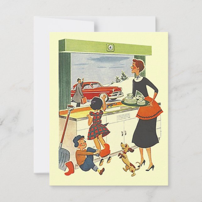 Retro Promotion or Off To New Job Party Invitation (Front)