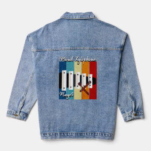Retro Proud Xylophone Player Xylophonist Denim Jacket