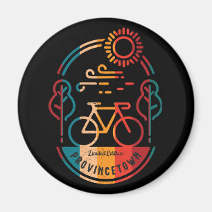 Retro Provincetown Bike Trail  Magnet