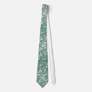 Retro Psychedelic Circles Tie