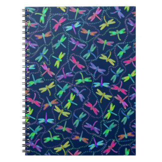 Retro Psychedelic Cutedragonfly Notebook