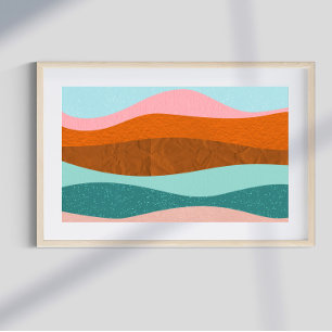 Retro psychedelic Groovy Colorful poster