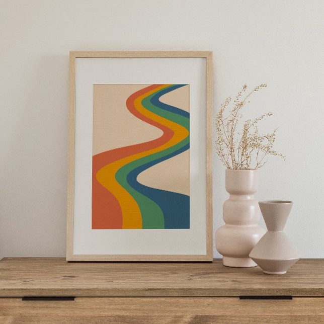 Retro psychedelic Groovy Colourful poster (Creator Uploaded)