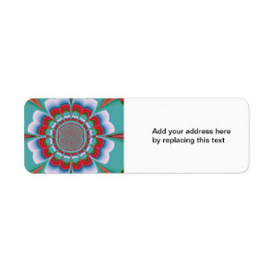Retro Psychedelic Mandala Bloom Abstract Art