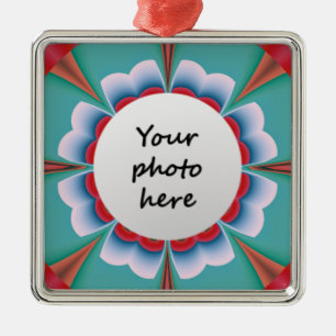 Retro Psychedelic Mandala Bloom Abstract Art Metal Tree Decoration