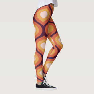 Retro Psychedelic Mandala Yoga Pants Colourful