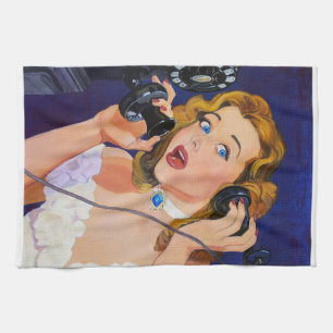 Retro Pulp Tea Towel Kitchen Towel 