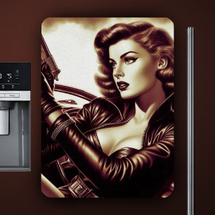 Retro Pulp Woman Magnet