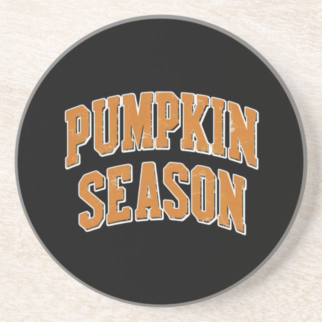 Retro Pumpkin Season Cute Fall Gift Halloween  Coaster (Front)