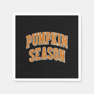 Retro Pumpkin Season Cute Fall Gift Halloween  Napkin