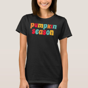 Retro Pumpkin Spice Season Cosy Fall Autumn Hygge T-Shirt