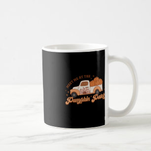 Retro Pumpkin Truck Meet Me At Pumpkin Patch Fall Coffee Mug
