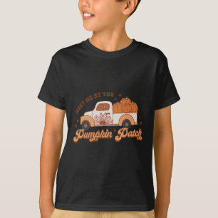 Retro Pumpkin Truck Meet Me At Pumpkin Patch Fall T-Shirt