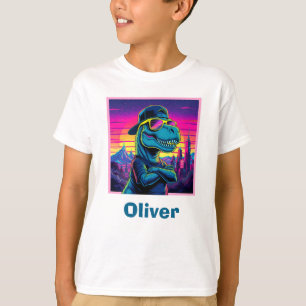 Retro Punk Dinosaur T-Shirt