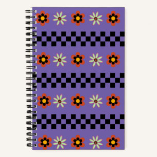 Retro Punk Flowers Notebook