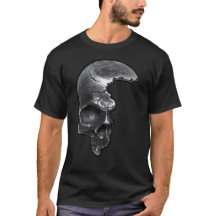 Retro Punk Half Face Gothic Skull