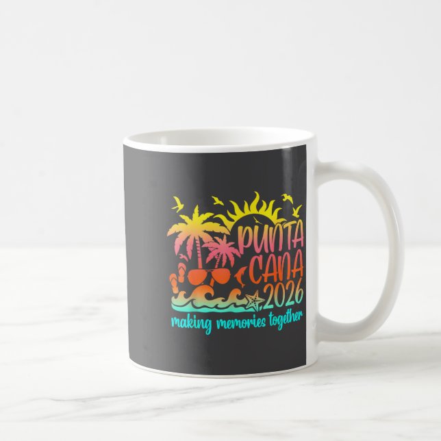 Retro Punta Vacation Cana Making Memories Together Coffee Mug (Right)