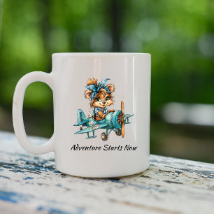 Retro Puppy Pilot Mug